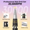Jiasheng Professional Nail Drill, 30000rpm Nail Drill Machine for Nail Tech Supplies, Acrylic Electric Efile Nail Drill for Polishing Shaping Removing Acrylic Nails Poly Nail Gels