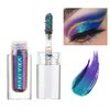 MAKI YIKA Glitter Eyeshadow Teal Liquid Multichrome Eyeshadows Long Lasting, Metallic Chameleon Eye Shadow Smudgeproof Holographic Multi-Dimensional Eye Looks (#3 Dawn)