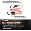 Keeper 06119 Adjustable Flat Bungee Cord, Multicolor