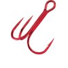Gamakatsu 47304 Round Bend Treble Hooks (10 Pack), Size 12, Red