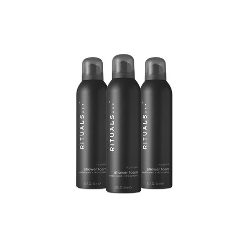 RITUALS Homme Invigorating Classic Foaming Shower Gel - Fragrant Body Wash with Cedar Wood & Vitamin E Complex - 6.7 Fl Oz (3 Pack)