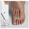 BTArtboxnails XCOATTIPS Toe Nail Tips - Short French Tip Press On Toenails, 160Pcs Pink Soft Gel Toe Nail Tips, Soak Off Fake Toe Nail Extensions