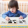 QZMTOY Wooden Blocks Puzzle Table Games, Brain Teaser Puzzle Game with 80 Challenges,Brain Toys for Kids, STEM Montessori Toys for Boys Girls,Travel Toys,Stocking Stuffers for Kids