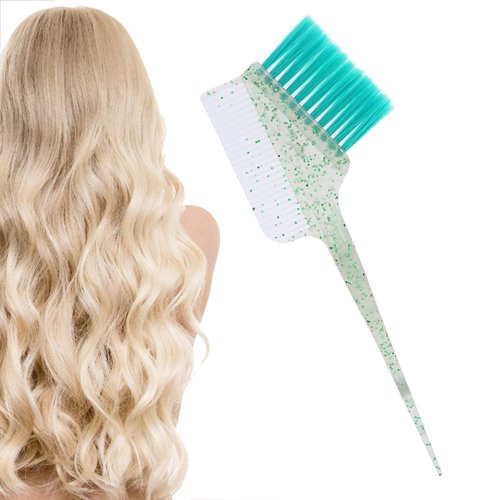 Hair Dye Brushes Comb,Hair Coloring Brush Tool DIY Hairdressing Bleach Color Brushes Coloring Applicator for Hair Salon Home Hair Dye Tools(green)
