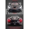 iLooboo Toy Cars Model Ferrari Roadster 1/24 Black LaFerrari Die-cast Vehicles with Sound and Light