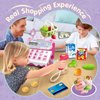 XINGYING Toy Cash Register for Kids, Pretend Play Cash Register Toy with Toy Money, Credit Card, Play Food, Kids Cash Register With Scanner, Real Calculator, Sound for Girls Boys Age 3, 4, 5, 6, 7, 8+