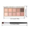 Sulily 10 Colors Eyeshadow Palette Matte Naked Eye Shadow Makeup,High Pigmented, Naturing-Looking, Ultra-Blendable,Long Lasting High Pigment Nude Eyeshadow with 3 Eyeshadow Brush(Milk Tea)