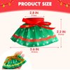 JOYIN 6PCS Christmas Clothing for Doll Dance Skirt Set with 3 Designs, Green Santa Dresses Clothes for Doll Dress up Costume Accessories, Xmas Holiday Decorations Gifts