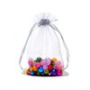 Dealglad® 50pcs Drawstring Organza Jewelry Candy Pouch Christmas Wedding Party Favor Gift Bags (8x12, Gray)