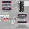 Car Key Fob Keyless Entry Remote Flip fits 2010-2017 Buick Allure Encore Lacrosse Regal Verano / Chevy Camaro Cruze Equinox Impala Malibu Sonic / GMC Terrain (OHT01060512)