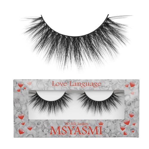 Generic MSYASMI Fluffy False Eyelashes | Luxury Lightweight Natural 3D Looking Lashes with Thin Flexible Band | Reusable | 15-16mm | Easy to apply | 100% Handmade, Black