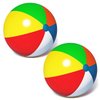 Pijaborg Beach Ball, Inflatable Beach Ball Bulk Durable and Thick Beach Balls for Pool Beach Outdoor Activities (2 Pack Beach Ball 24 inches Diameter)