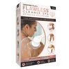 Flawless Cleanse Spa Shower Wand - Cordless Spinning Bath Brush with 4 Attachments - Loofah, Cleansing, Massage, Pumice Stone Heads