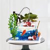 KDPATFAV Gone Fishing Cake Topper, 14 Pieces Fisherman Themed Decoration for Retirement Party Supplies