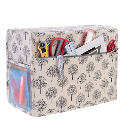 Yarwo Sewing Machine Cover, Protective Dust Cover with Pockets for Most Standard Sewing Machines and Accessories, Tree