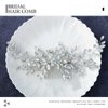 Catery Crystal Bride Wedding Hair Comb Silver Rhinestones Hair Clip Bridal Side Combs Hair Piece Opal Headpiece Hair Accessories for Women and Girls (A Silver)