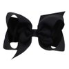 Hair Clips Boutique Hair Bows Alligator Clip for Women Girl Hairpin 6 Inch TSFJ02 (Black)
