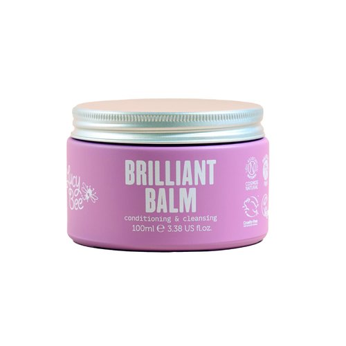 Lucy Bee Cleansing Balm Makeup Remover, Certified Natural, Vegan & Cruelty Free, Melting Balm to Oil for Face & Body, Jojoba and Coconut Oil, Dermatologist Approved for Sensitive Skin, 3.38 fl.oz