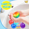 DULEFUN Stress Balls 12pcs Squishy Balls for Adults Stress Relief Squeeze Fidget Balls Set for Party Favors Gifts