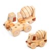 Magnetic Wooden Car Detachable Toy, Vehicle Model Assembly Toy with Magnet, Hand Push Car Toys for 1+ Year Old for Christmas Birthday Party Car Theme(Concrete Mixer)