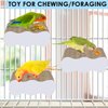 KATUMO Bird Perch Conure Cage Stand Parakeet Shredder Foraging Toys Cockatiel Platform for Small Parrots Conure Cockatiel Lovebird Parrotlet Finch