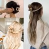 8Pcs Hair Claw Clips, BetterJonny Hair Clips Square Hair Jaw Clips Hair Accessories for Women Medium Hair Clips Tortoise Barrettes Hair Accessories