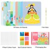 Suteng Arts and Crafts Kits for Kids, Creative Poke Art Fabric Puzzle Puncture Painting for Girls, 10 Sheets DIY Poking Drawing Dress Up Boards, Art Paper Craft Kit Kids Toys Gifts (Dream World)