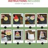4E's Novelty DIY Christmas Card Making Kits (Makes 12) with Envelopes & All Supplies - for Kids & Adults Handmade Christmas Greeting Cards Craft, Christmas Crafts for Kids Ages 8-12