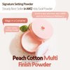 SKINFOOD Peach Cotton Multi Finish Powder 5g - Korean Peach Extract & Calamin Sebum Control Face Powder - Silky Setting Powder - Setting Powder for Oily Skin - Sweet Peach Scent for Soft Skin