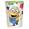 Amscan Despicable Me Birthday Party Supplies Party Bundle Pack includes Plastic Reusable Cups 16oz - 12 Count and 1 Dinosaur Sticker Sheet