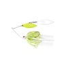 War Eagle Custom Lures Painted Head Spinnerbait Fishing Lure, White Chartreuse, Painted Double Willow (1/2 oz)