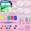 SOOVSY Glow in The Dark Sea Shells Painting Kit, Beach Toys Arts & Crafts Gifts for Girls Boys DIY Creative Supplies Toys for Age 4-6-8-12 Kids Activities