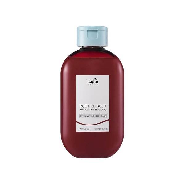 La'dor Root Re-boot Refreshing Hair Loss Relief Shampoo Awakening w/Biotin Red Ginseng & Beer Yeast - Shine, Deep Cleansing for Normal Hair, Korean Haircare 10oz