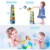 Sorting and Stacking Toys Blocks for Toddlers 1-3, Soft Safari Animal Bath Toys Age 2-4, Numbers Nesting Stackable Toys for Baby 12-18 Months, Montessori Toys Gifts for 1 2 3 Year Old Boys Girls