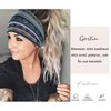 GORTIN Boho Headbands Stretch Wide Hair Bands Black Elastic Yoga Sweatband Knoted Turban Headband Cloth Twist Head Wraps Stylish Head Bands for Women and Girls 3 Pcs (Set 1)