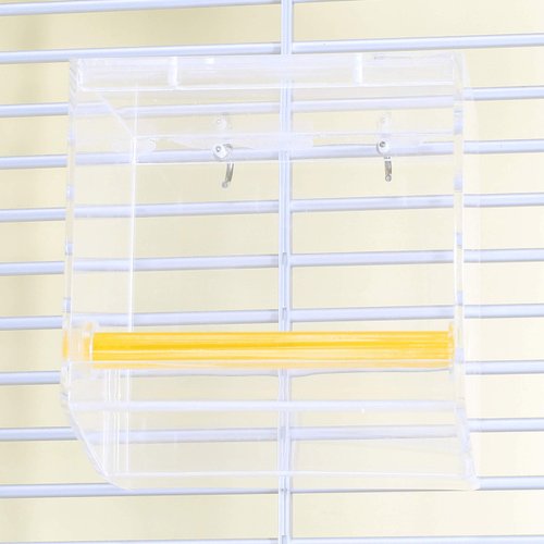 Tweeky Clean Tidy Bird Feeder Bonka Bird Toys Plastic Durable Clear Acrylic Parrotlet Conure Budgie