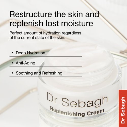 Dr Sebagh - Replenishing Cream Retinol & Collagen [REPAIRING & HYDRATING] - Replenishing Moisturizer Soothes Irritation & Calms Redness - Skin Repair Cream with Vitamin E & Ceramides - (1.7 fl Oz)