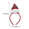 Lurrose 2pcs Christmas Santa Hat Headbands Sequined Plush Xmas Party Hair Bands Hair Hoops Headdress Hair Accessories for Girls Chidren