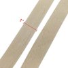 BornFeel Natural Cotton Twill Tape 55 Yards 1 Inch Bunting Bias Tape Herringbone Webbing Tape Roll for Apron Sewing Dressmaking Craft (Natural White)