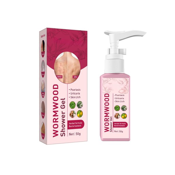 Wormwood Shower Gel, Refreshing and Soothing Body Wash, Promotes Healthy Skin, Body Wash, Naturally Scented (1 Pcs)