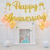 Gold Glitter Happy Anniversary Banner, We Still Do, 30th 40th 50th 60th 70th Wedding Anniversary Party Decorations Supplies
