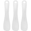 Ipetboom 3Pcs Metal Makeup Spatula Tool, Cosmetic Spoon Mini Spoon Beauty Scoop for Mixing, Facial Cosmetic, Face Mask Skincare Stick Applicator (Silver)