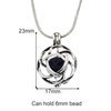 Julie Wang Lava Stone Celtic Knot Minimalist Essential Oil Diffuser Necklace Antique Silver Aromatherapy Necklace Jewelry