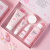 Skin Care Set - Women Gift Sets - Sakura Skin Care Sets & Kits - Gift Set with Cleanser,Toner,Serum,Eye Cream,essence Serum - Beauty Products For Women (SetC)