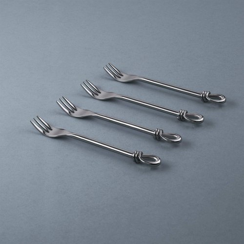 Gourmet Settings Twist Cocktail Forks Stainless Steel Set of 4