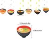 Ramen Party Decorations Japanese Noodles Birthday Decorations Includes Ramen Happy Birthday Banner Cupcake Toppers Cake Topper Spirals Balloons for Ramen Noodles Birthday Party Supplies