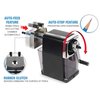 CARL Pencil Sharpener, CC-2000, Black, 5-Point Selector. Manual, Quiet for Office and Home Desks, School Classroom, CUI19018