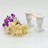 iLAND Miniature Dollhouse Accessories, 2pcs Dollhouse Plants w/Dry Flowers (2pcs Mini Urn Planters w/Flowers)