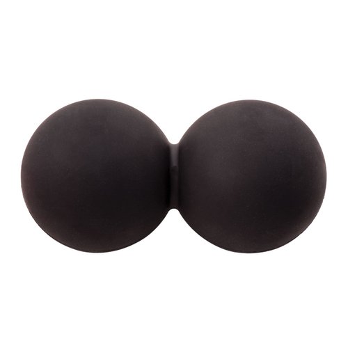 Champion Sports Peanut Massage Ball, 2.5”, Black Rubber - Deep Tissue Roller Balls for Increased Mobility - Trigger Point Relief on Feet, Back, Neck, Shoulders - Premium Myofascial Release Tools