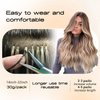MioYio I Tip Hair Extensions Human Hair 30G/Pack Virgin Hair Itip Human Hair Extensions #P7/60A Pre Bonded I Tip Real Hair Extensions Long Straight Chocolate Brown to Caramel Blonde 20Inch